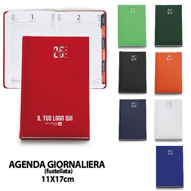 0139 (AGENDA GIORNALIERA FUSTELLATA) personalizzata