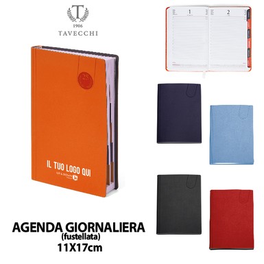 0148 (AGENDA GIORNALIERA FUSTELLATA) personalizzata