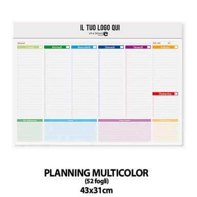 PA802 (PLANNING MULTICOLOR) personalizzato