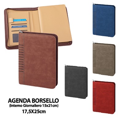 PB025-SDS (AGENDA BORSELLO GIORNALIERA) neutra