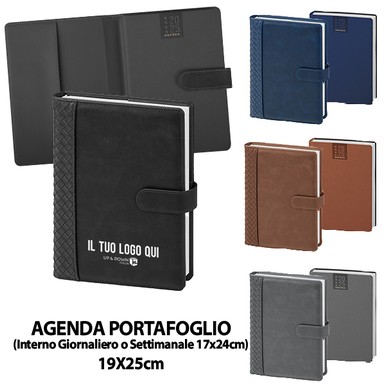 PB110-SET (AGENDA PORTAFOGLIO SETTIMANALE) personalizzata