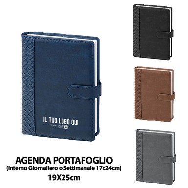 PB120-SET (AGENDA PORTAFOGLIO SETTIMANALE) personalizzata