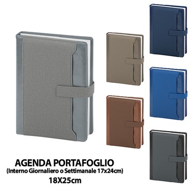 PB135-SDA (AGENDA PORTAFOGLIO GIORNALIERA) neutra